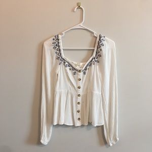 Boho long sleeve top